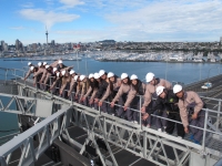 Students on an Auckland Bridge Climb