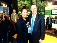 ITC student with John Key